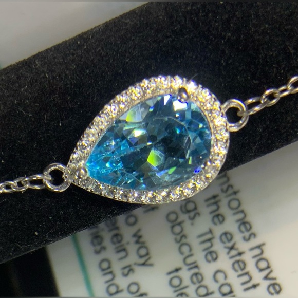 100% genuine and garanteed 3.77ct Swiss topaz bracelet. With certificate card. - Picture 2 of 4